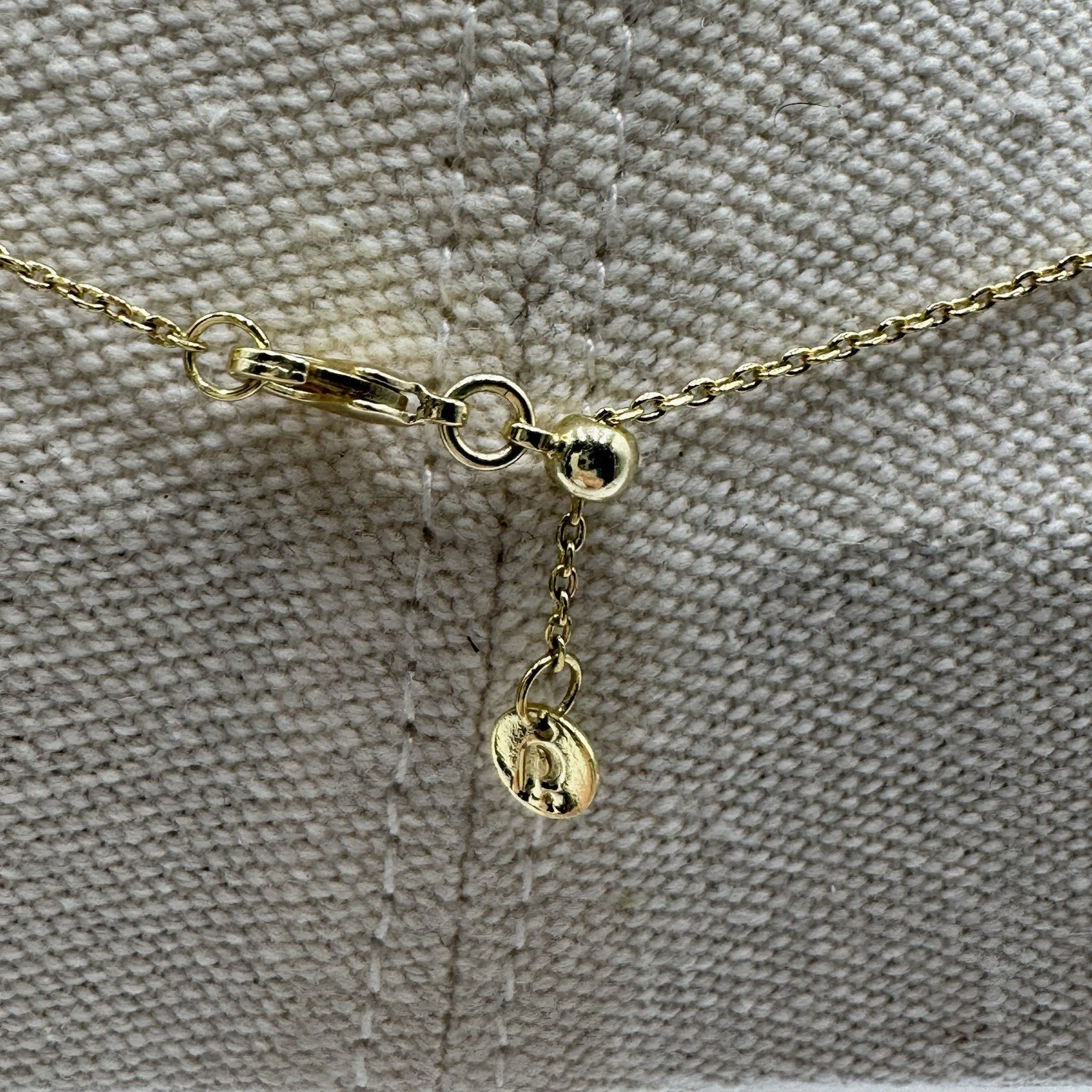 PAVOI Libra Pendant Necklace Slide Slider Adjustable Separate Closure Charm 18"