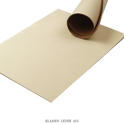 Rindsleder Beige Pull-Up Design 2,3 mm A4 Format Echt Leder Leather 64