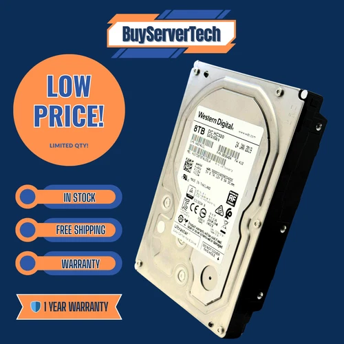 WD Ultrastar DC HC320 8TB 7200RPM 3.5 SATA HDD | HUS728T8TALE6L4 | 1YR - 0B36404