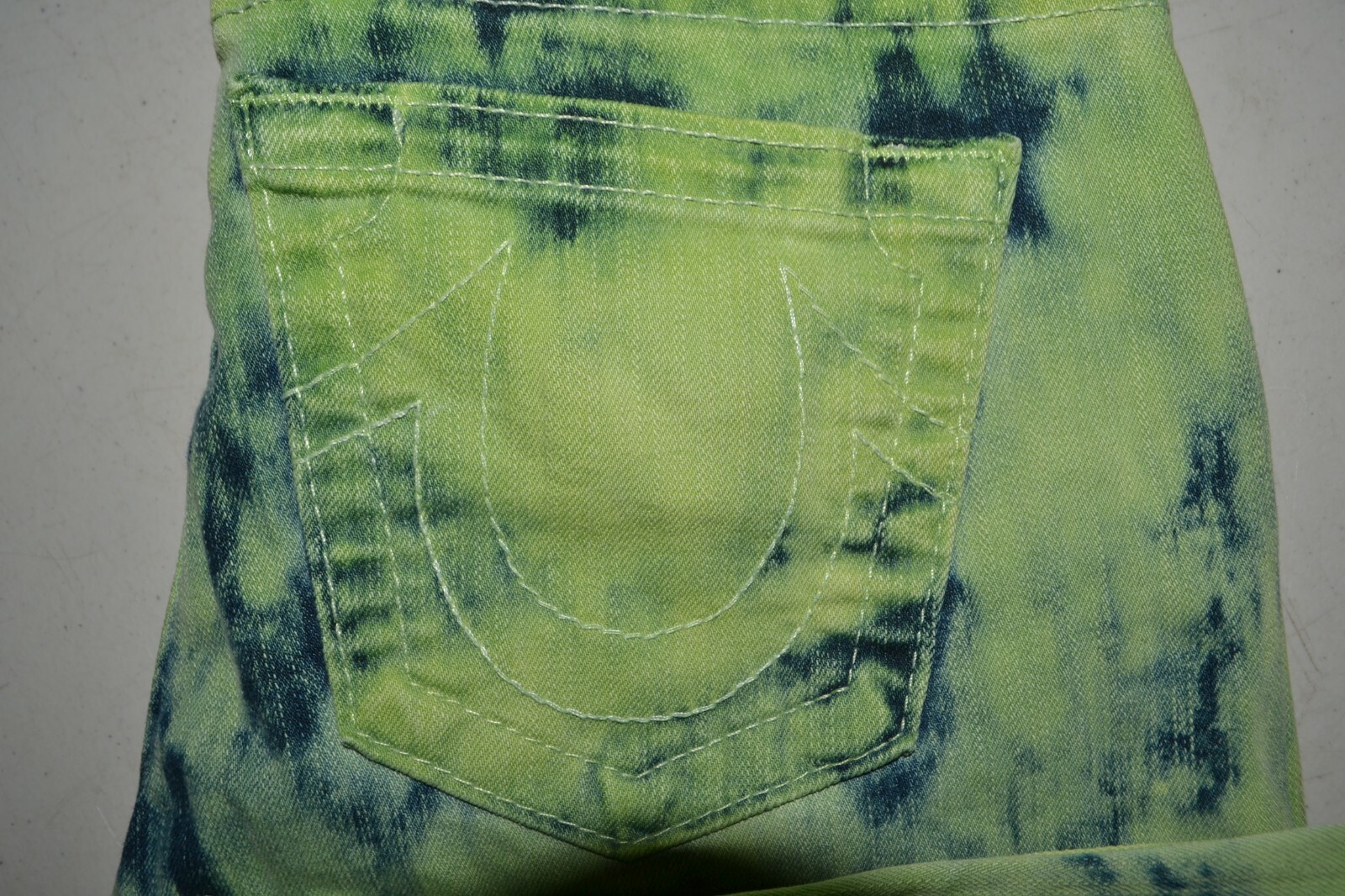 True Religion Women's Stella Skinny Pocket Flaps Tie Dye Jeans Sz 28x34 thumbnail 2