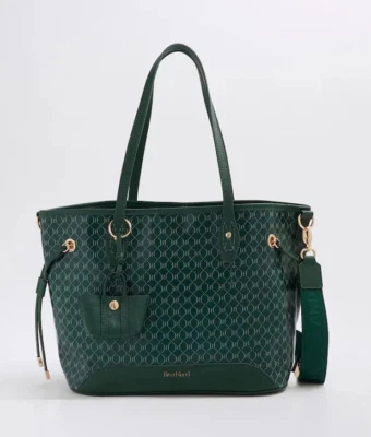 River Island River Island Geometric side tie shopper bag in green - dark new