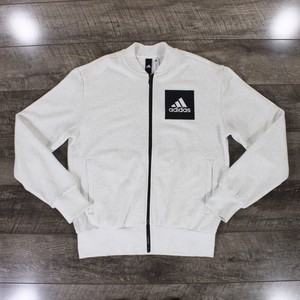 grey adidas bomber jacket