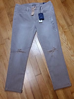 American Eagle Jegging Crop Jeans Low Rise Super Super Stretch Aeo Denim X NWT