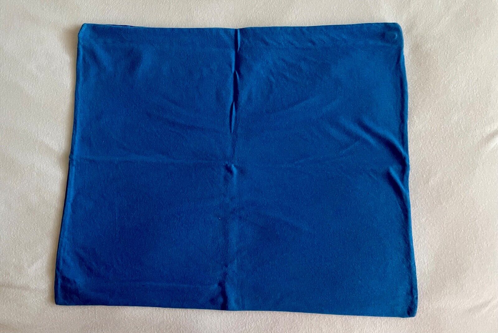 2er Pack Kissenbezug, Kissenhülle 40x40 cm, Royalblau Uni Jersey Baumwolle Set