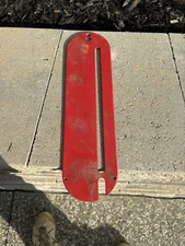 Vintage  Craftsman  10" table saw insert throat plate 14 Lx 3-3/4 W