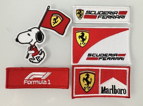 SCUDERIA FERRARI 5 Pack F1 RACING Ferrari Red Iron-on PATCH 3” H X 3” L - 第 2/2 張圖片