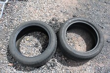 Pair Of P20550r17 Bridgestone Ecopia Ep422 Plus 93 H Used 7-832nds Tires