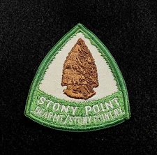 STONY POINT Vintage Ski Patch ‘Lost Area’ NEW YORK Skiing Souvenir Travel