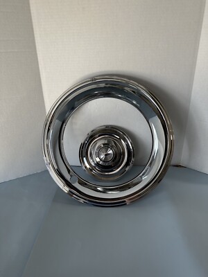 (4)ORIGINAL GM LICENSED CMD CENTER CAPS(4)15x7 BEAUTY RINGS FOR RALLY WHEELS,7'