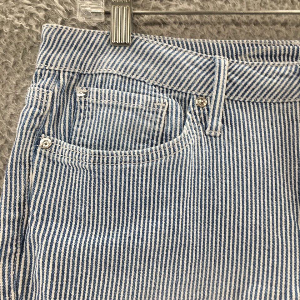 Seven7 Sunset Bermuda Shorts Womens 12 (actual 34x8.5) Multicolor Striped Button - Image 4 of 4