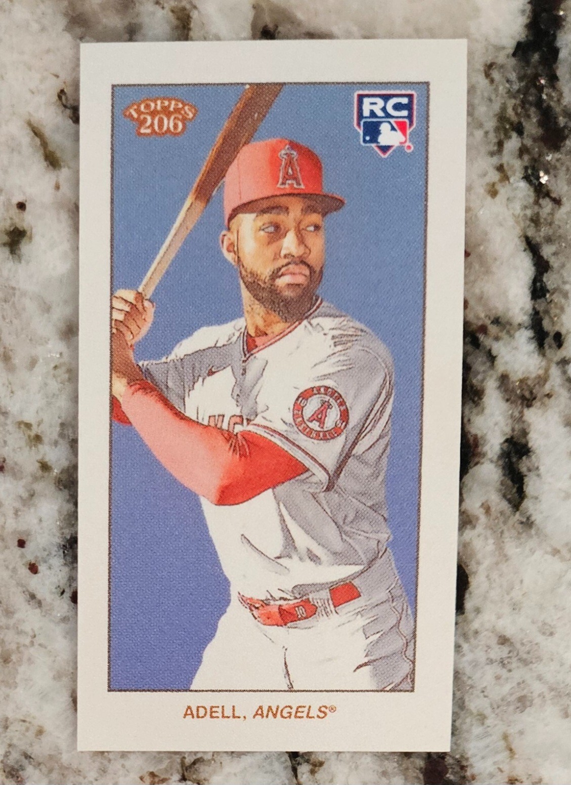 2021 Topps T206 Wave 8 Jo Adell RC Sweet Caporal Back Angels PR=58