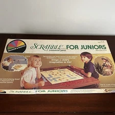 Vintage 1982 Selchow & Righter Scrabble For Juniors Game 