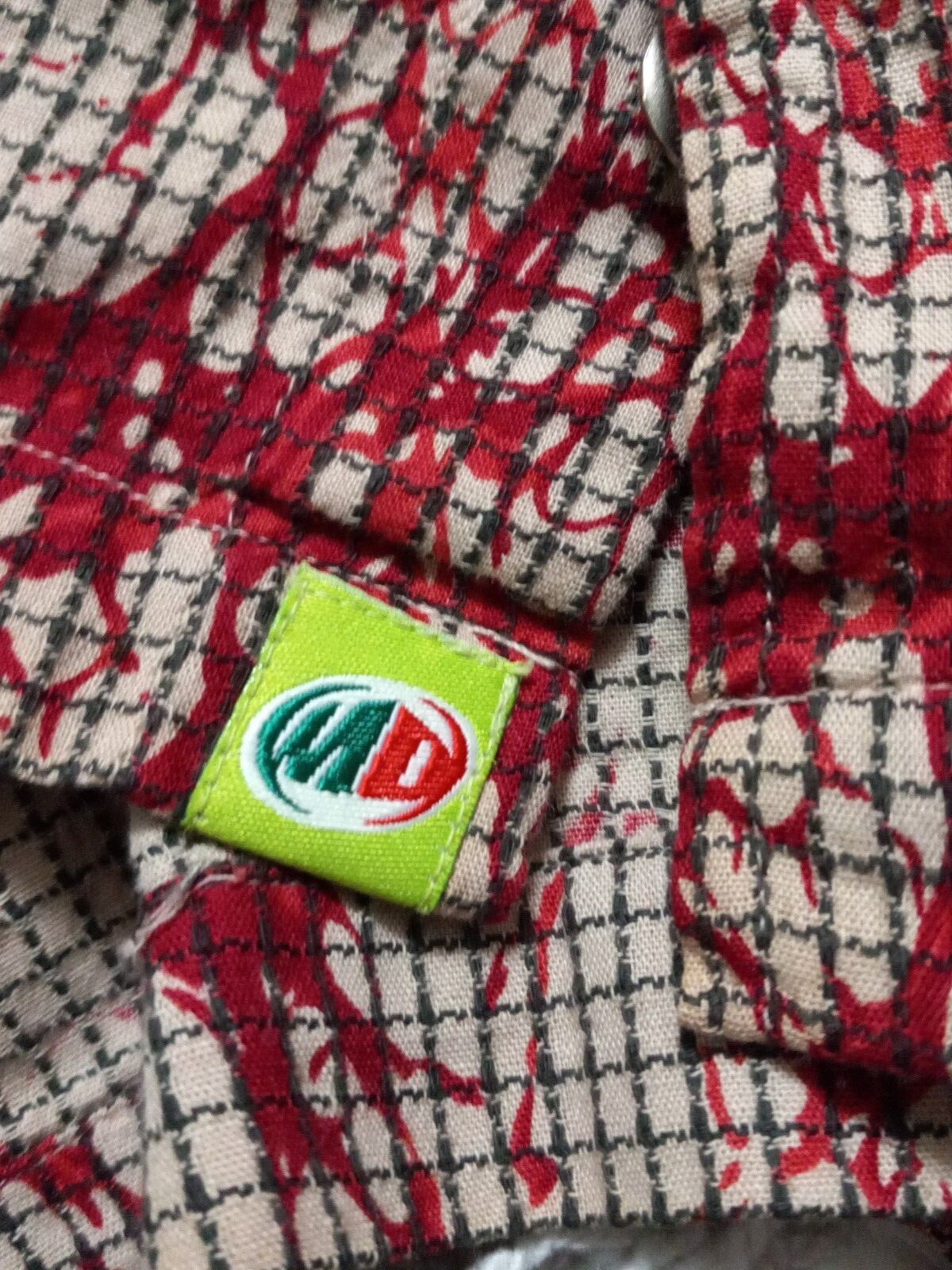 Mountain Dew Medium Splatter Checkered Casual Occ… - image 2