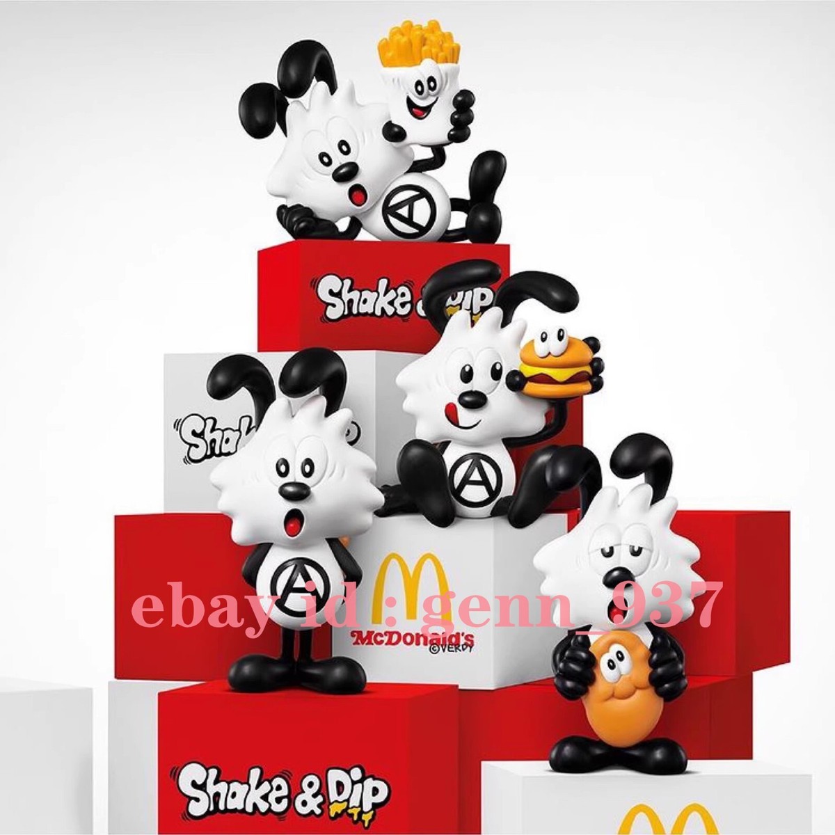 VERDY VICK MCDONALDS Set (4 pcs) Figure PVC Sofubi Designer