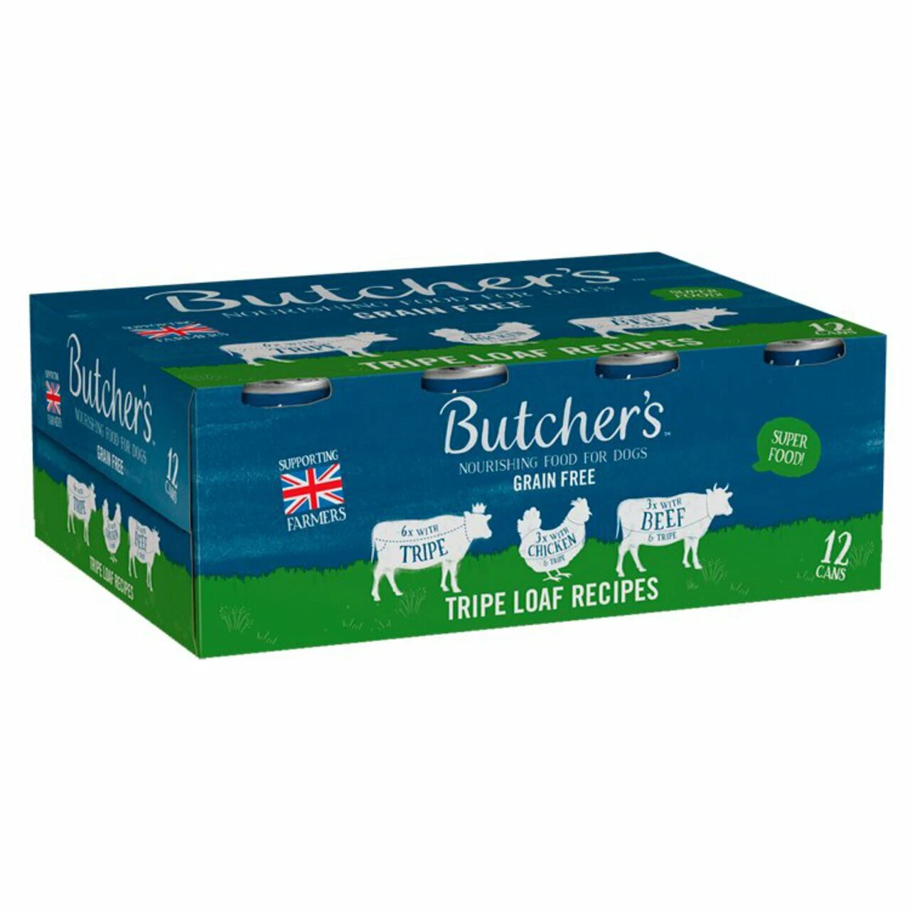 Butcher's Original Tripe Loaf Dog Food - Grain Free High Protein 12 Tins x 400g
Opens in a new windo