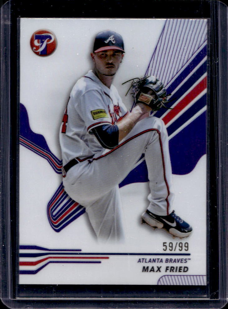 2024 Topps Pristine Max Fried Purple Refractor #59/99 #100 Braves