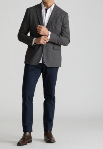 SUITSUPPLY Napoli Gray Suit Blazer Sport Coat 42R Perennial Super 110s Wool