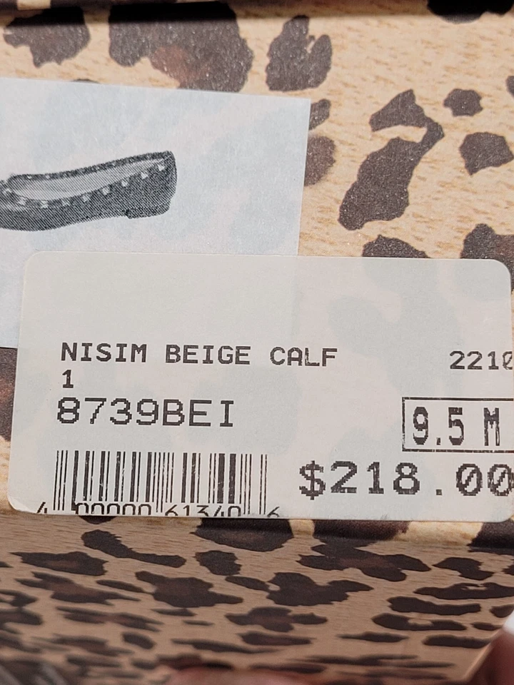 Zapatos planos Nisim con suela francesa FS/NY para mujer cómodos beige talla 9,5 Foto 4 de 4