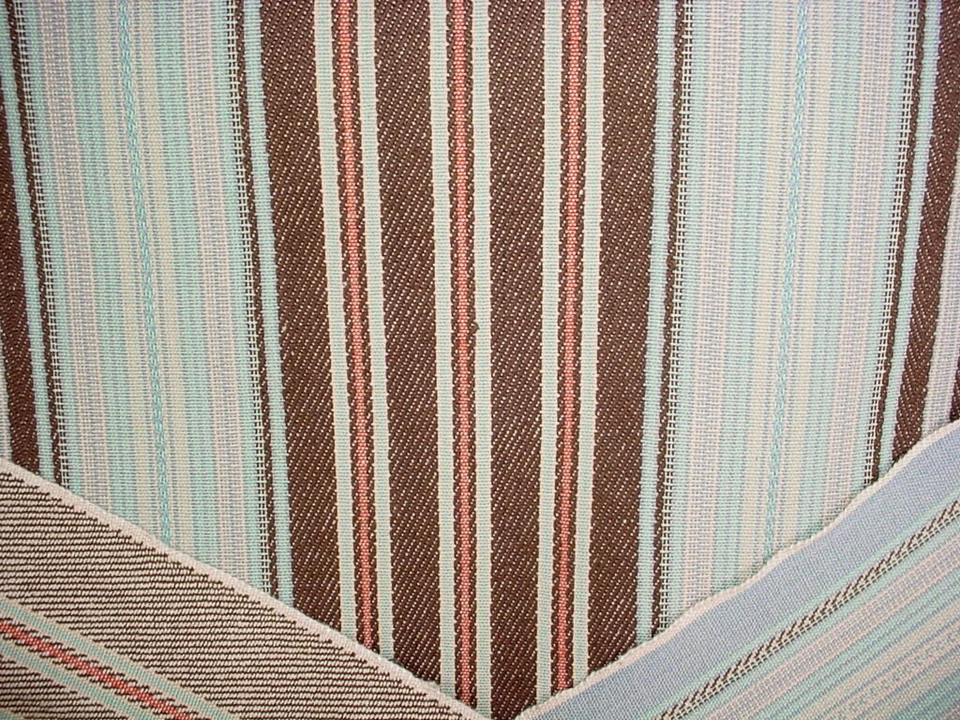 5-1/8Y Vervain 5006706 Samba Stripe Aqua Blue Cyclades Stripe Upholstery Fabric - Image 4 of 4