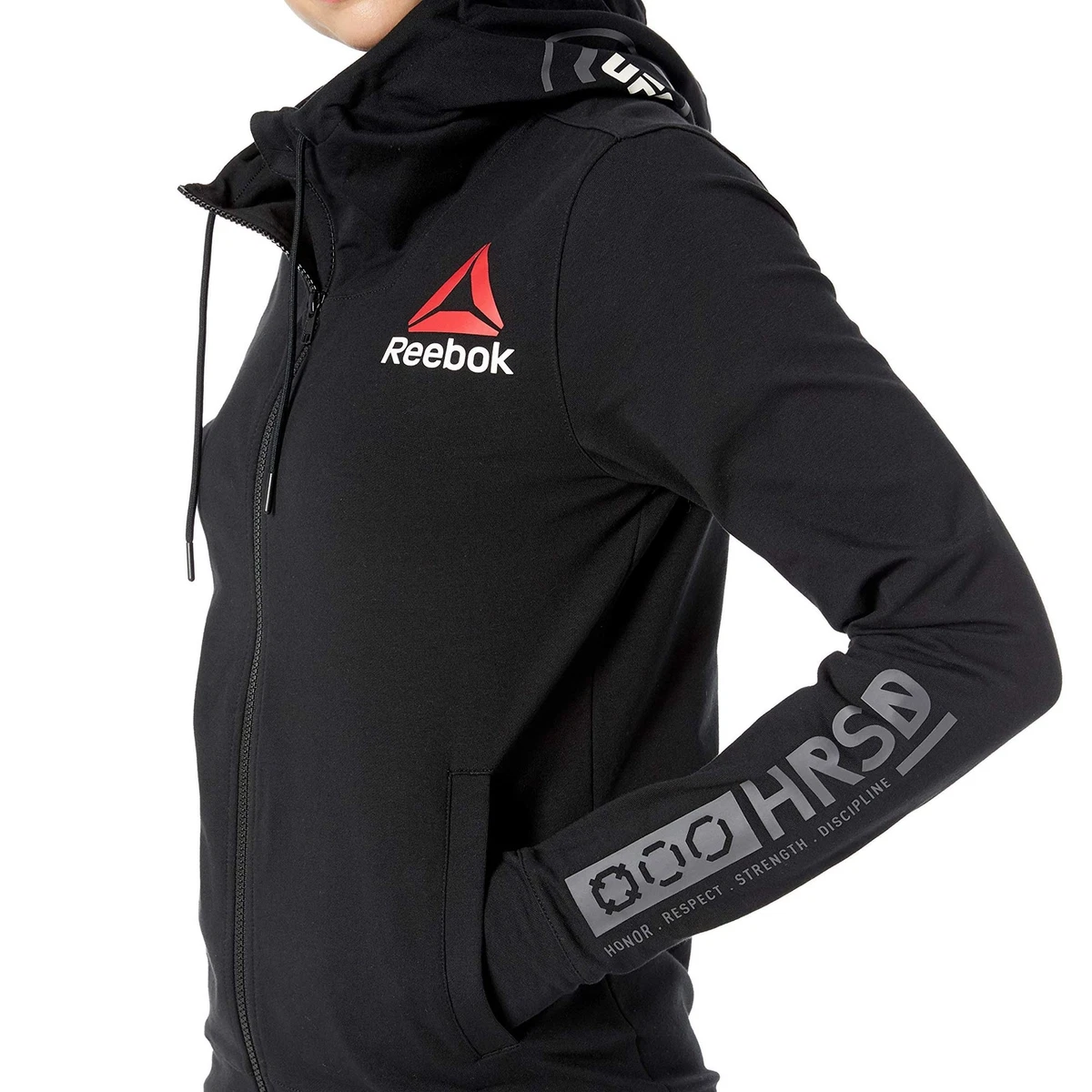 Reebok ufc 2024 hoodie womens gold