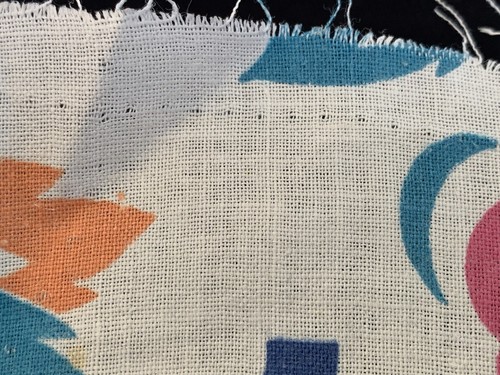 Vintage White With Colorful Abstract Print Feed Or Flour Sack No Longer A Sack - Picture 3 of 3