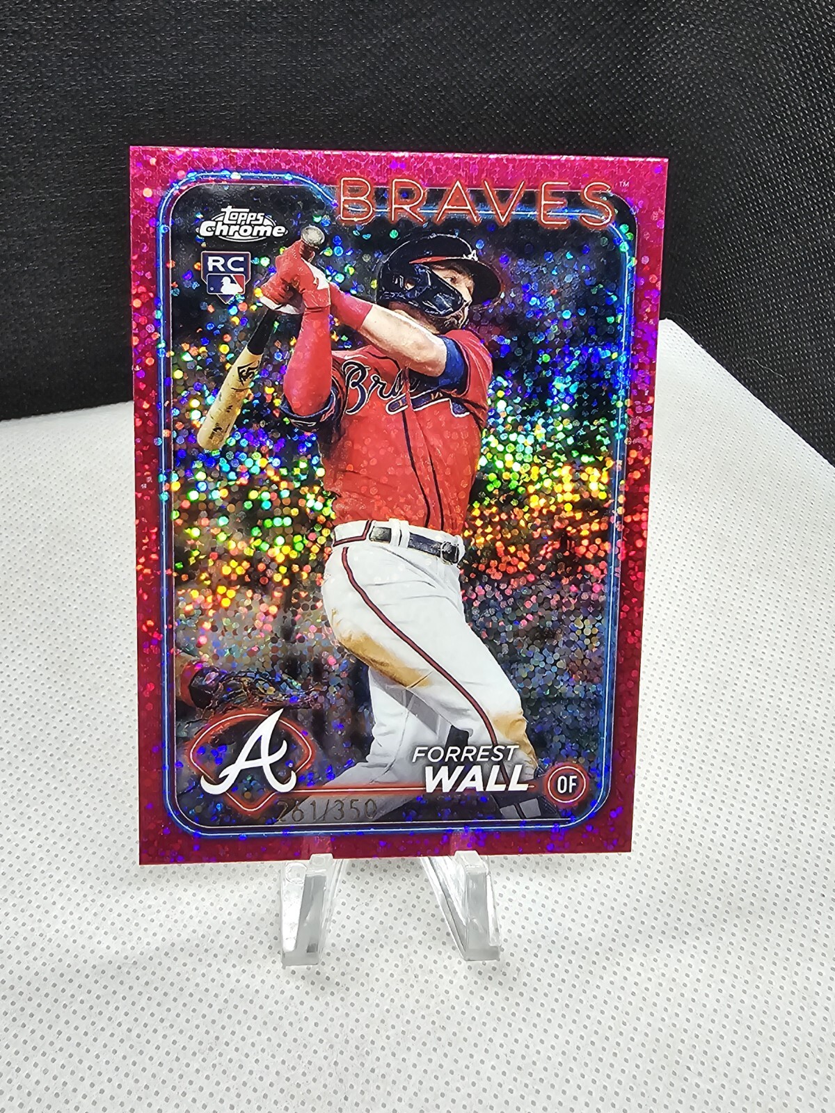 2024 Topps Chrome FORREST WALL Magenta Speckle Refractor /350 Rookie RC #176