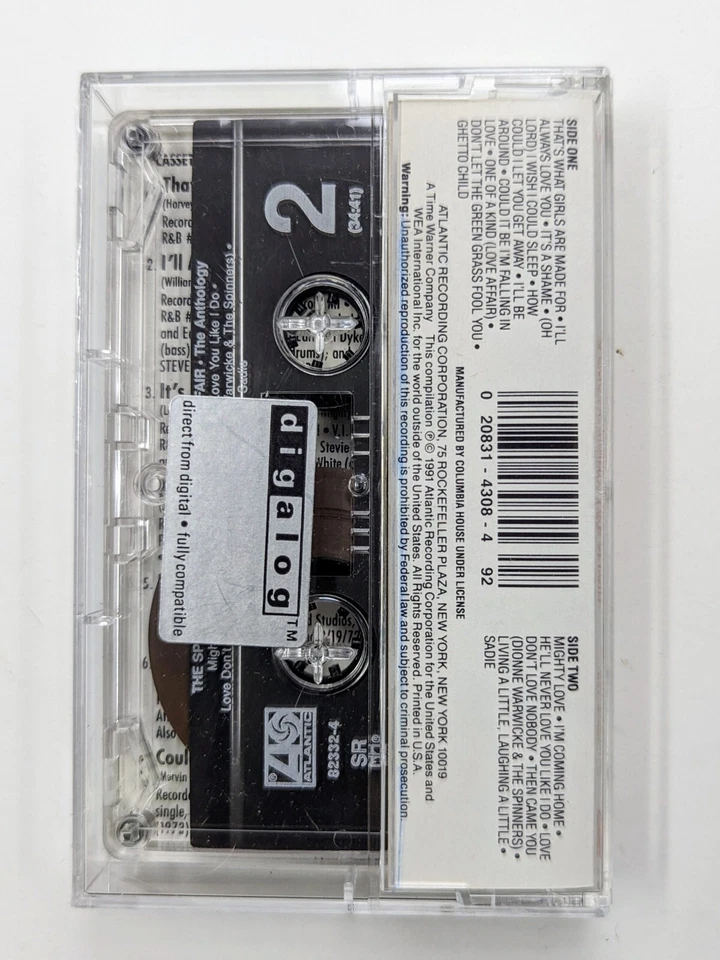 THE SPINNERS ~ A ONE OF A KIND LOVE AFFAIRThe Anthology ~ Cassette Tape  Sealed - Image 2 of 2