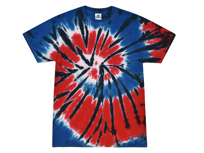 Multi-Color Tie Dye T-Shirts Adult SM - XXXXXL 100% Cotton Colortone