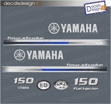 Adesivi calandra fuoribordo Yamaha  F150 150 cv four stroke barca decals