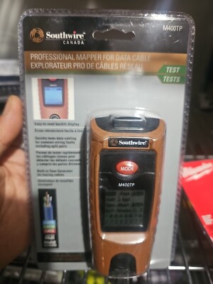 Southwire M400TP Professional Data Cable Mapper | Brand New
