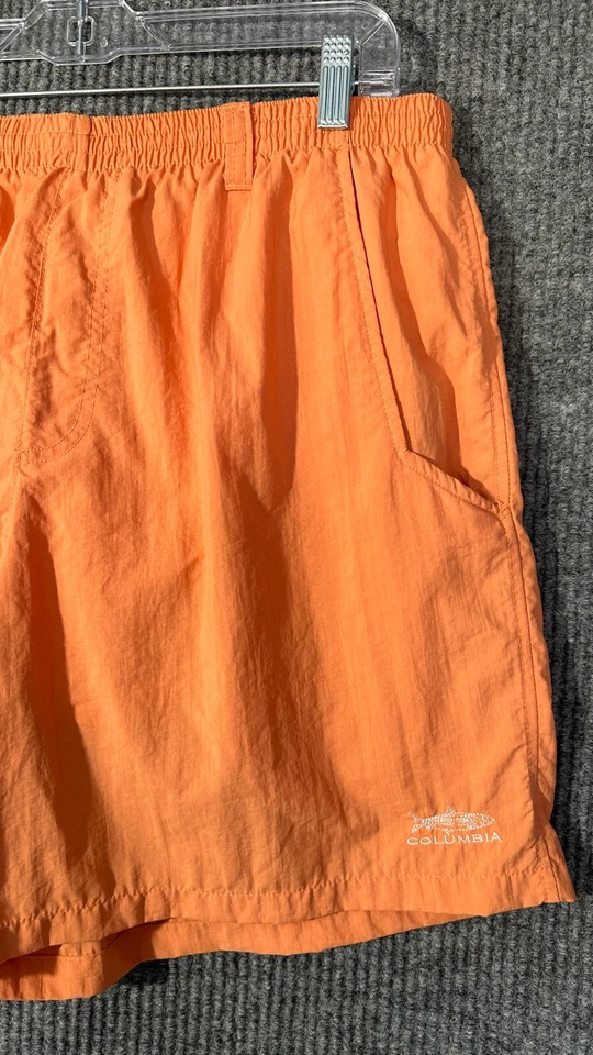 Columbia 男式工装板短裤大号橙色弹力腰网眼衬里 — 第 3/4 张图片
