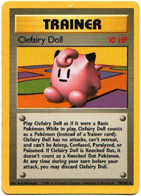 POKEMON BASE SET CARD 70/102 Clefairy Doll NEAR MINT | eBay