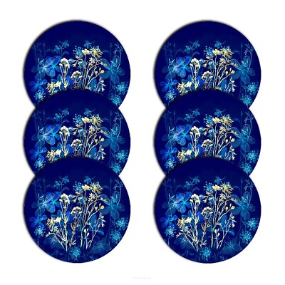 Tischuntersetzer Runde Tischsets Tisch Rund Satz Von 6 Stück Polyesterfilz 33 cm