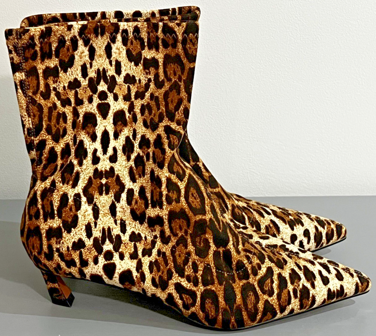 ☆River Island Studios Leopard Print Quirky Kitten Heel Boots