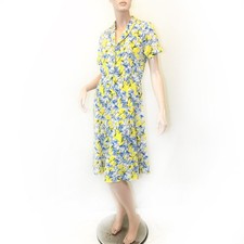 Vintage 50's style retro floral print boutique Y2K garden party dress Medium