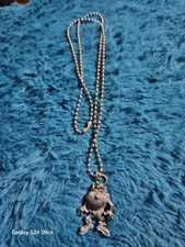 Vintage Taz Pewter Necklace Tazmanian Devil Warner Bro 1995 Bronze Pin 1998