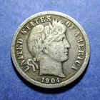 1904 Barber Dime  Fine