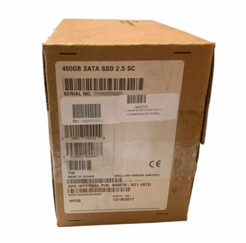 P18422-B21 HPE 480GB SATA 6G RI 2,5" DS MV SSD Solid HDD P18482-001 - Bild 1 von 2