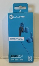 JLab JBuds Wired In Ear Headphones - Blue/Gray