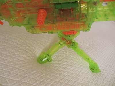 NERF N-Strike Vulcan EBF-25 Sonic Clear Neon Green Gun w/ Ammo