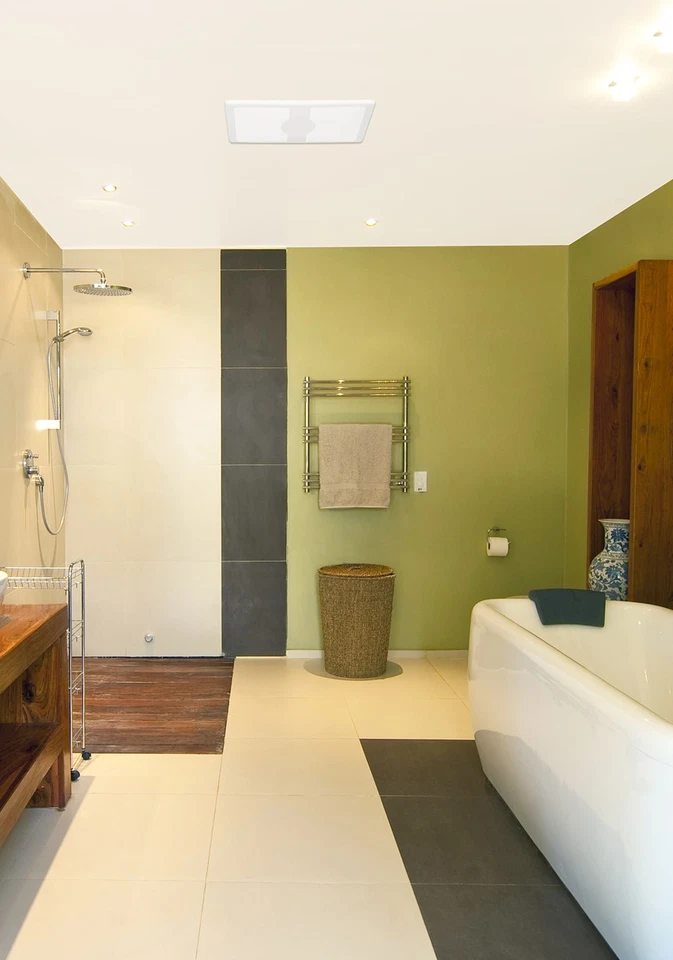 Air King EVLD 130 куб. футов/мин 0,6 сонеса потолочный монтаж светодиодная подсветка выхлопная труба - белый - Изображение 2 из 4