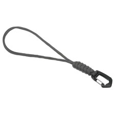 Badge Lanyard 8.6 Inch, Necklace Keychain Cord Metal Clasp Hook, Grey