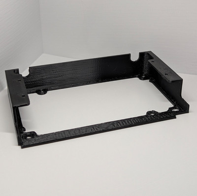 Q300L PSU Bracket Cooler Master CM, Power Supply Tray, 3D Printed Black/White