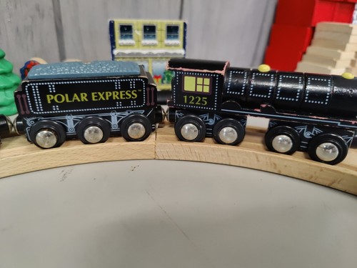 Polar Express Train Wooden Magnetic Warner Bros. Compatible To Brio & Thomas. - Picture 4 of 8
