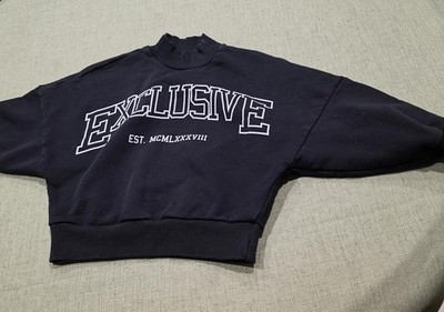 Gee Jay Black Exclusive Print Women's Sweatshirt sz 5/6