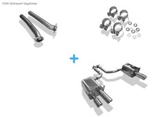  Edelstahl Duplex Racing-Komplettanlage ab Kat Lexus RC F je 2x80mm