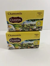 2 Box Celestial Seasonings Chamomile Herbal Tea | 20 Bags Each