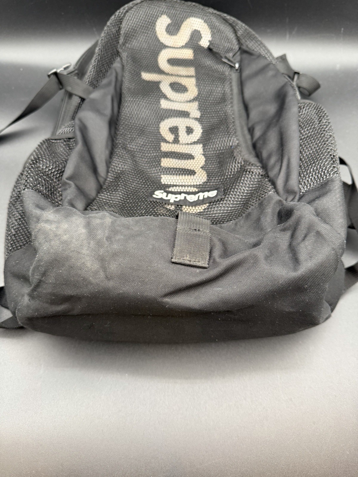 Supreme Cordura Black Backpack SS20 Preowned - Gem