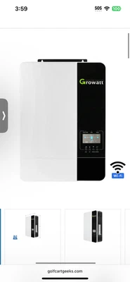 Growatt SPF 3000TL LVM-ES 80A 120V PV Off Grid Solar Inverter stackable 48V