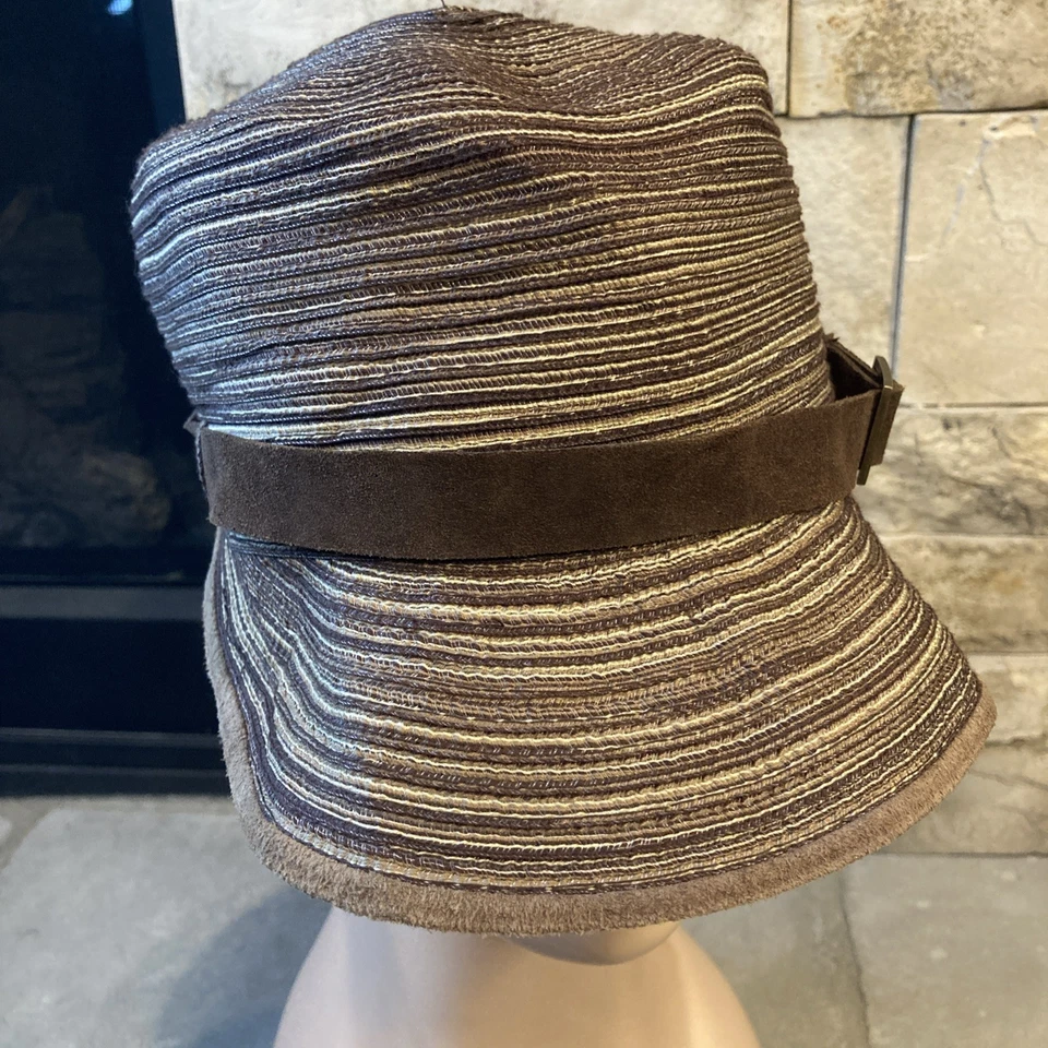 Cha Cha’s House Of Ill Repute Cloche 帽子棕色草帽带均码 — 第 4/4 张图片